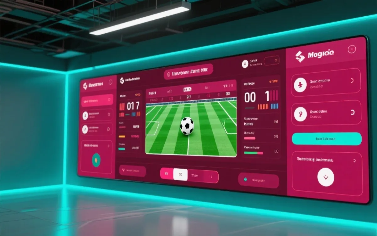 实时比分数据看板示意图